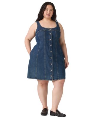 Plus Size Audra Square Neck Mini Tank Dress