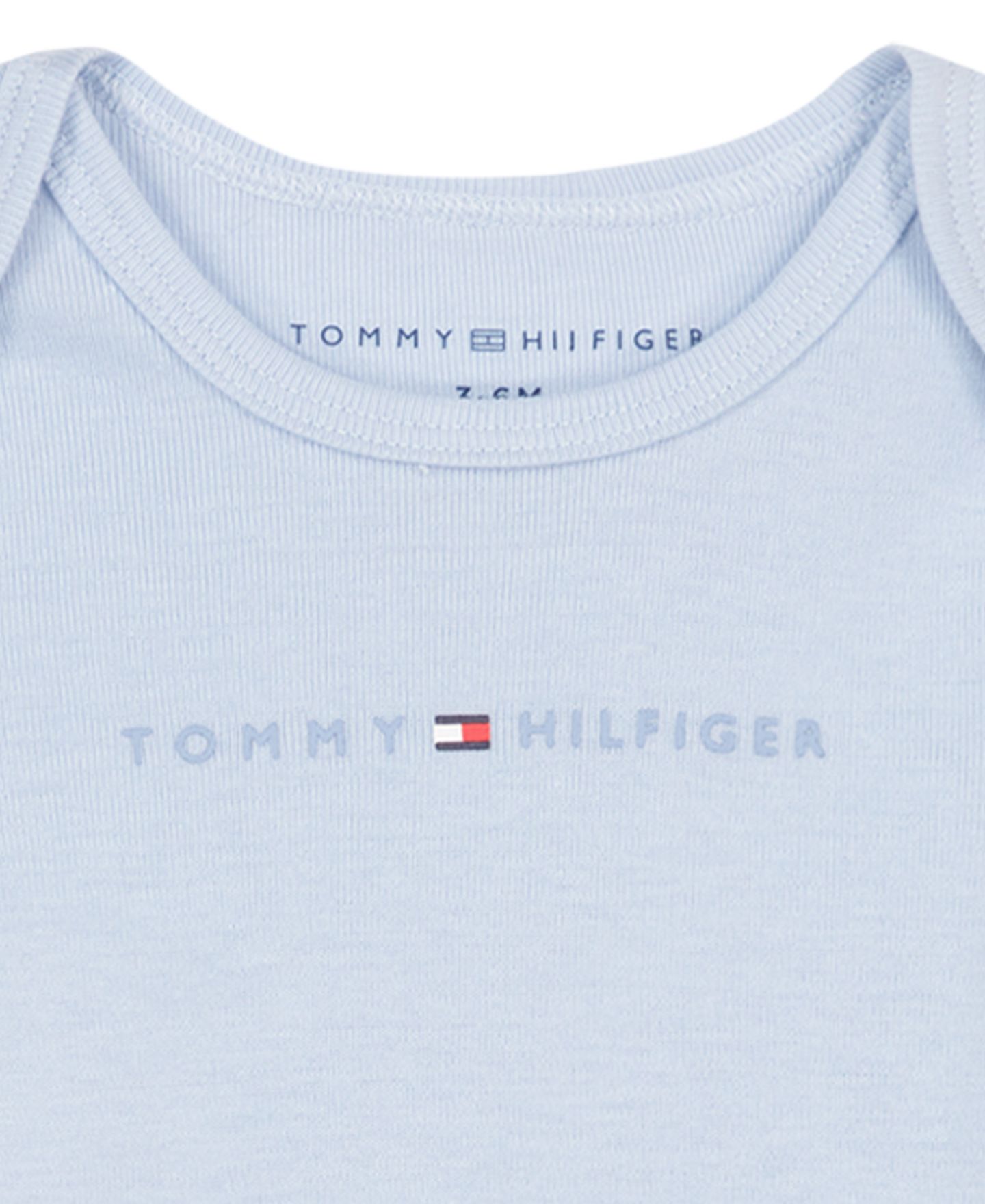 Боди Baby, короткий рукав, в полоску, 4 шт. — Tommy Hilfiger, цвет: Синий / Белый — фото 4