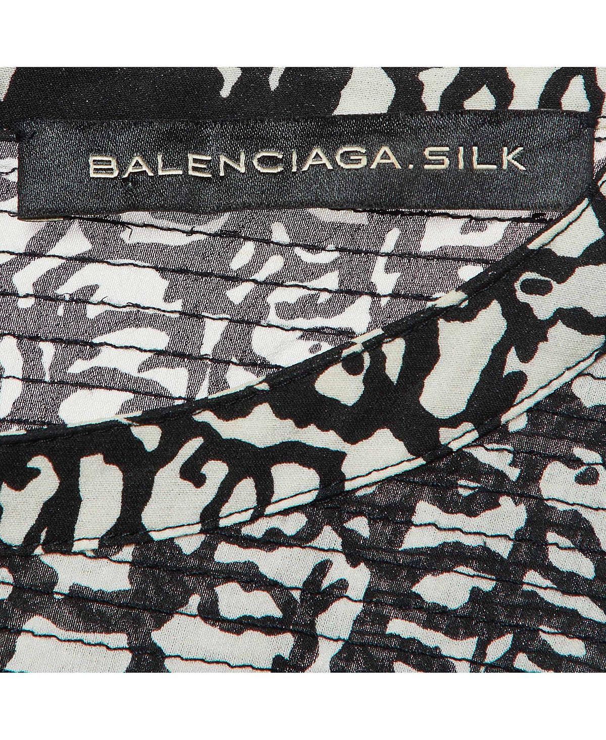 Pre-Owned Balenciaga Women's Abstract Print Silk Mini Dress view 4 — MAYCSS fashion products
