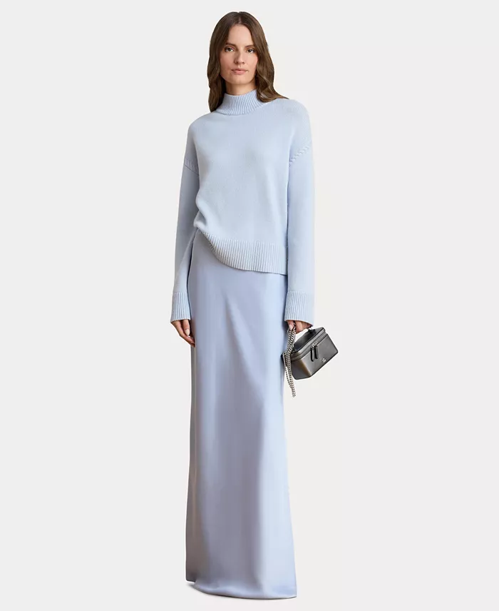 Women's Satin Charmeuse Maxi Skirt - thumbnail 6