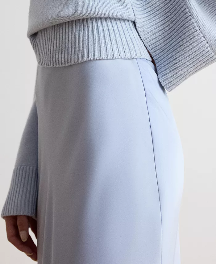 Women's Satin Charmeuse Maxi Skirt - thumbnail 4