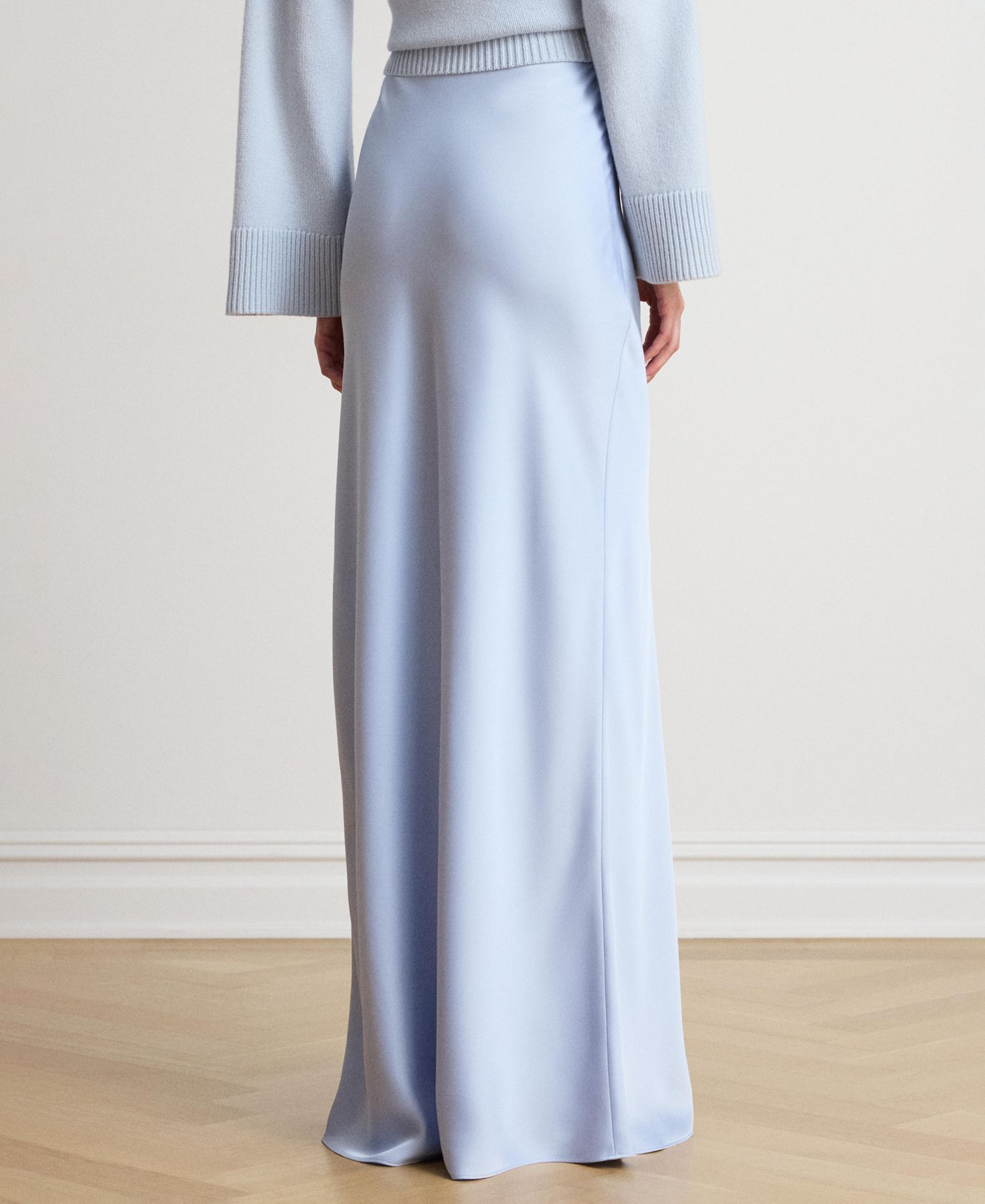 Women's Satin Charmeuse Maxi Skirt