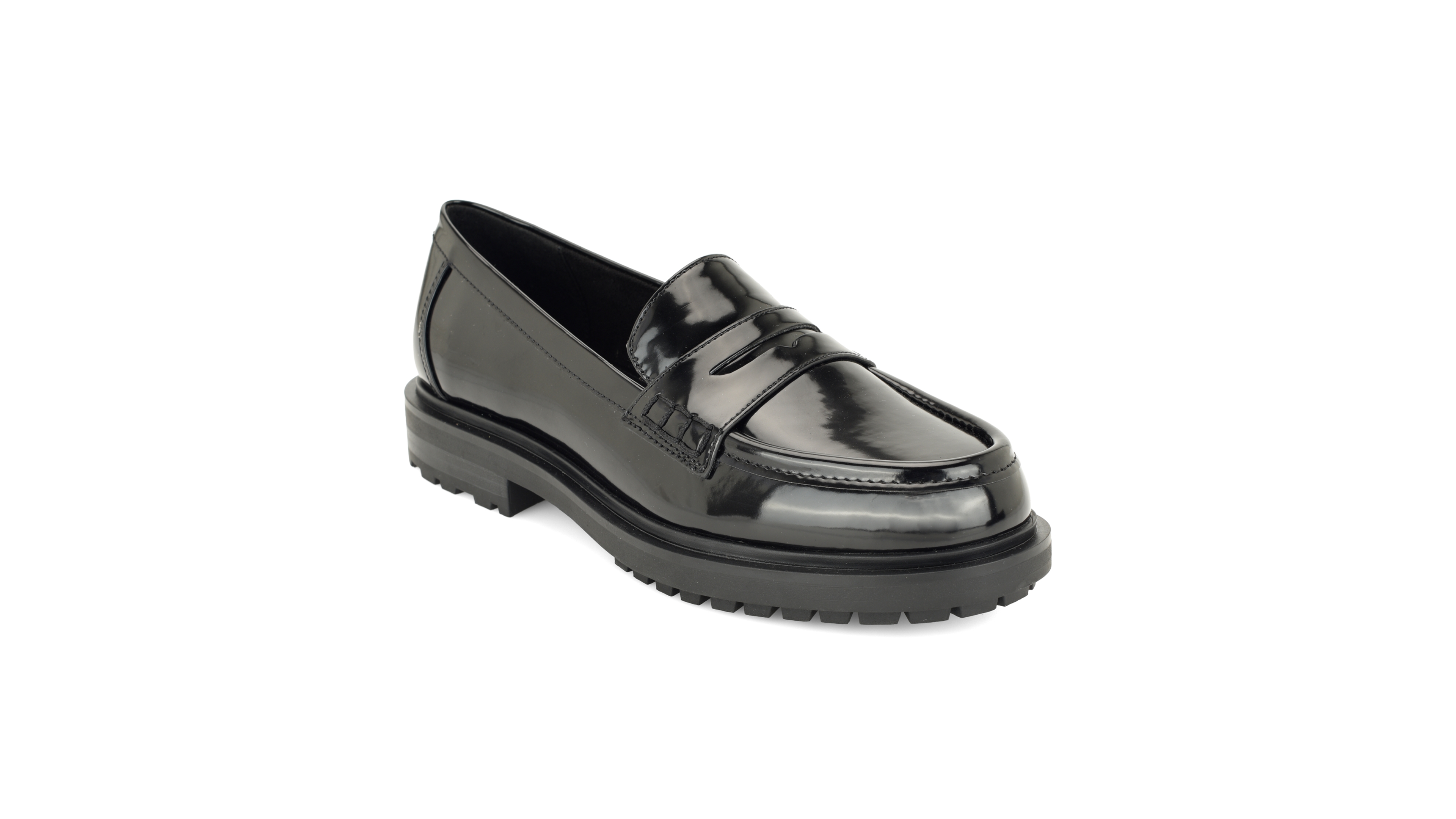 Nine West Women's Teven Slip-On Lug Sole Penny Loafers