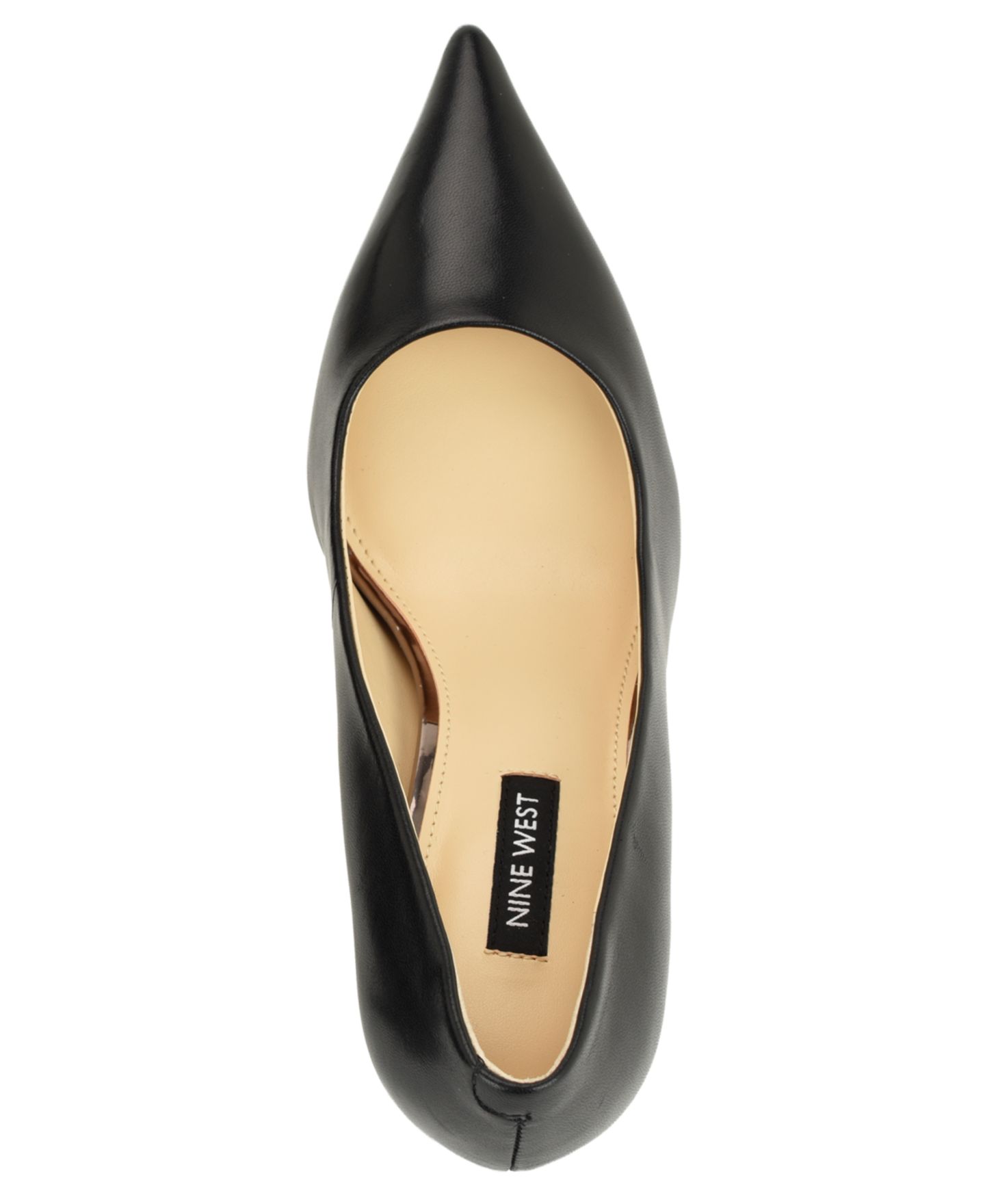 Женские туфли Nine West Merran Pointed Toe Stiletto Pumps, цвет: Чёрный кожаный — фото 4