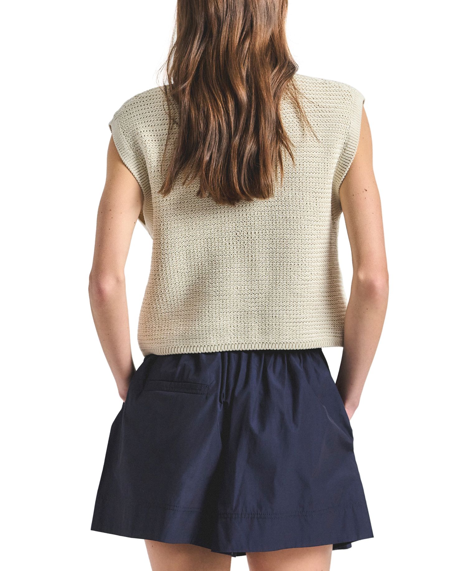 Women's Vivienne Mesh Knit Sleeveless Sweater
