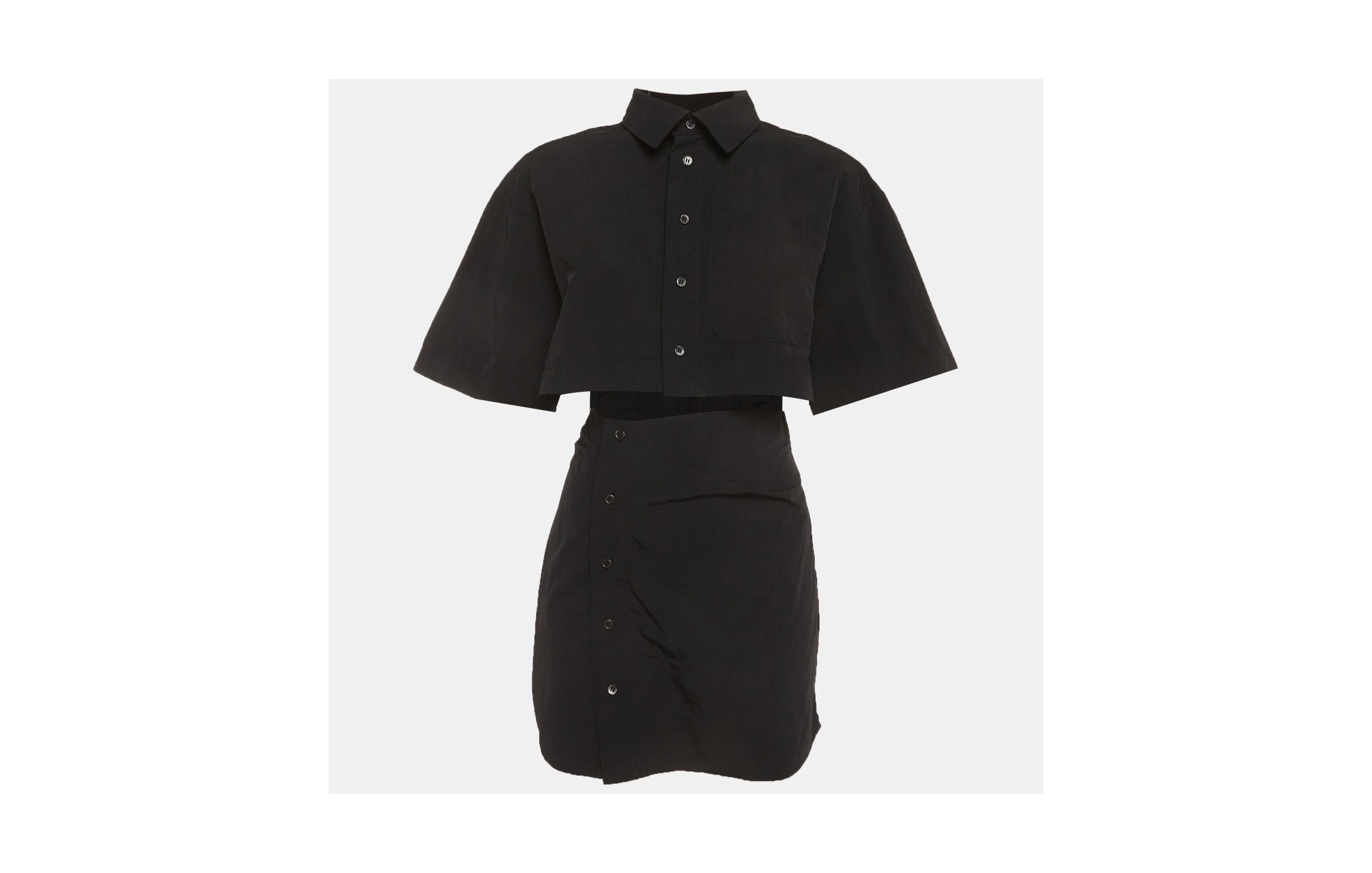 Pre-Owned Jacquemus Women's Crepe Twisted Shirt Dress