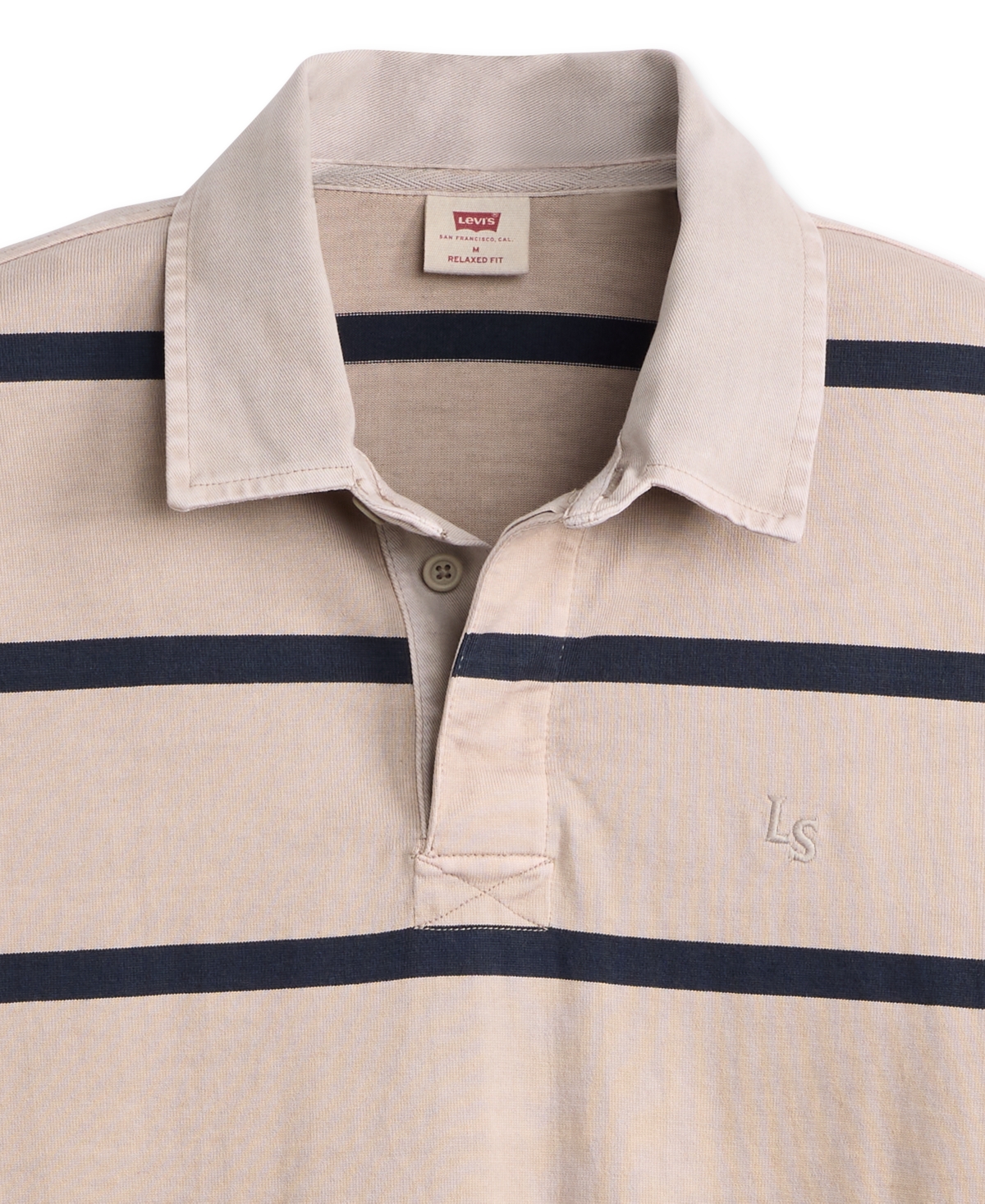 Levi's Men's Union Rugby Long-Sleeve Polo Shirt
