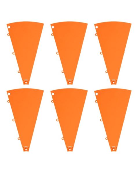 Детские игрушки WinSpin 6 Pcs Prize Wheel Panels Dry Erase Orange for 24" Modular Prize Wheel, цвет: Natrual