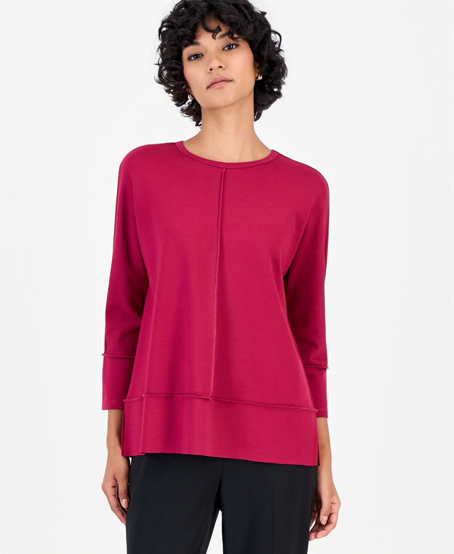 Petite Serenity Dolman 3/4-Sleeve Tunic