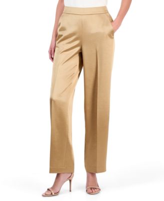 Women's Montreal Satin Pull-On Wide-Leg Pants