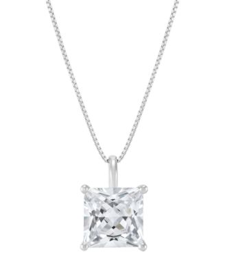 IGI Certified Lab-Grown Diamond Solitaire Pendant Necklace (2 ct. t.w.) in 14k White Gold