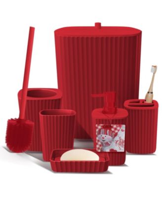 6 Piece Complete Bathroom D&eacute;cor and Accessory Set