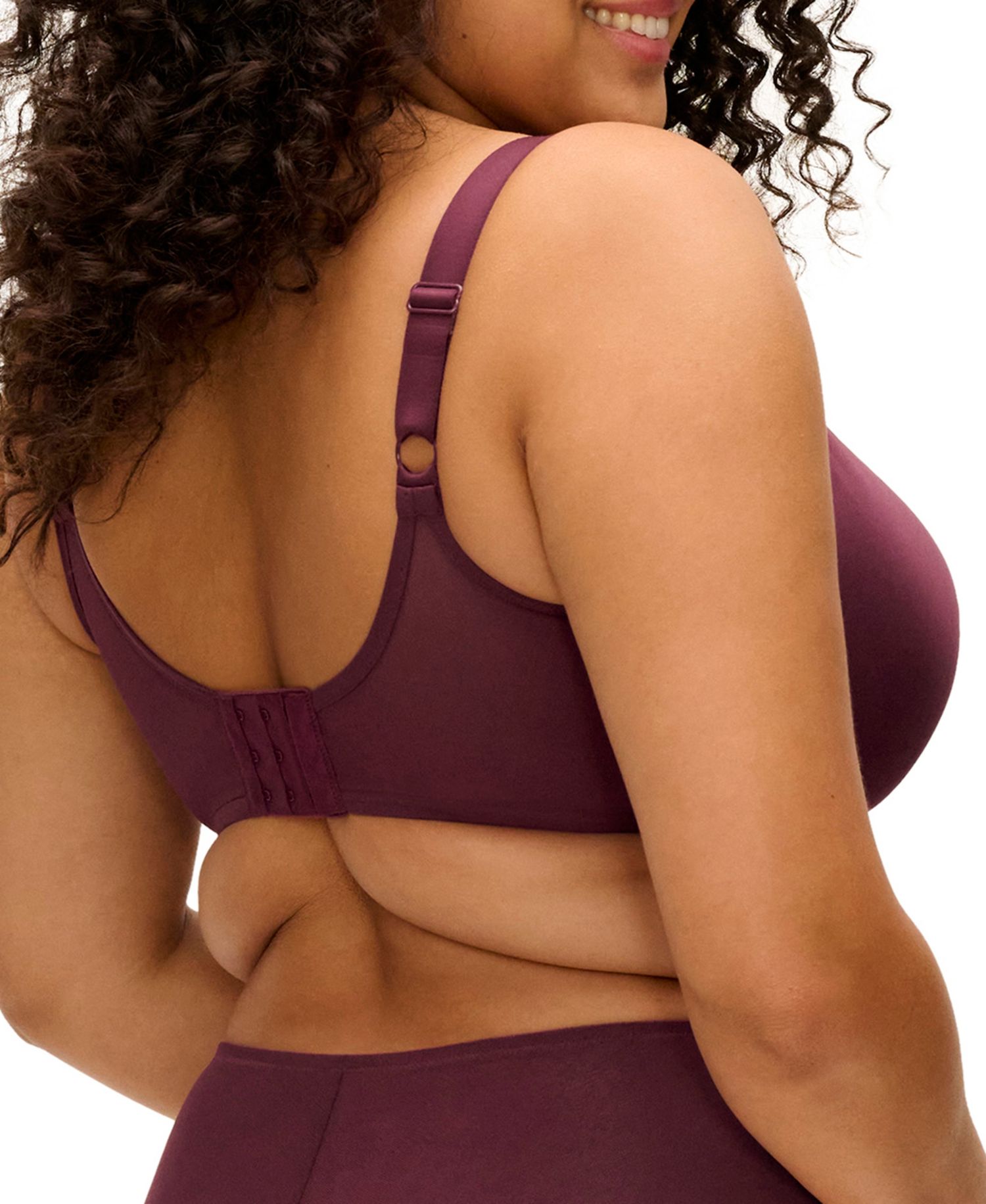 Plus Size Smooth Underwire Molded Non Padded Bra EL4301