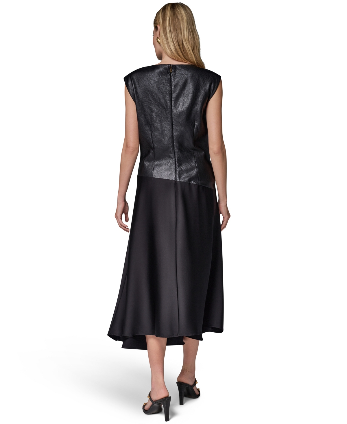 Donna Karan New York Women's Sleeveless Boat Neck Dress