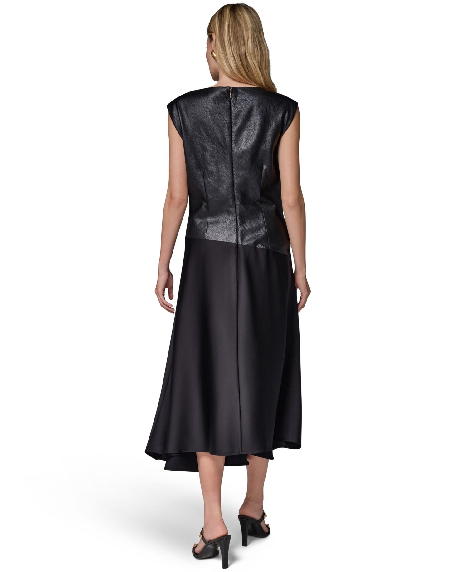 Women's Sleeveless Boat Neck Dress