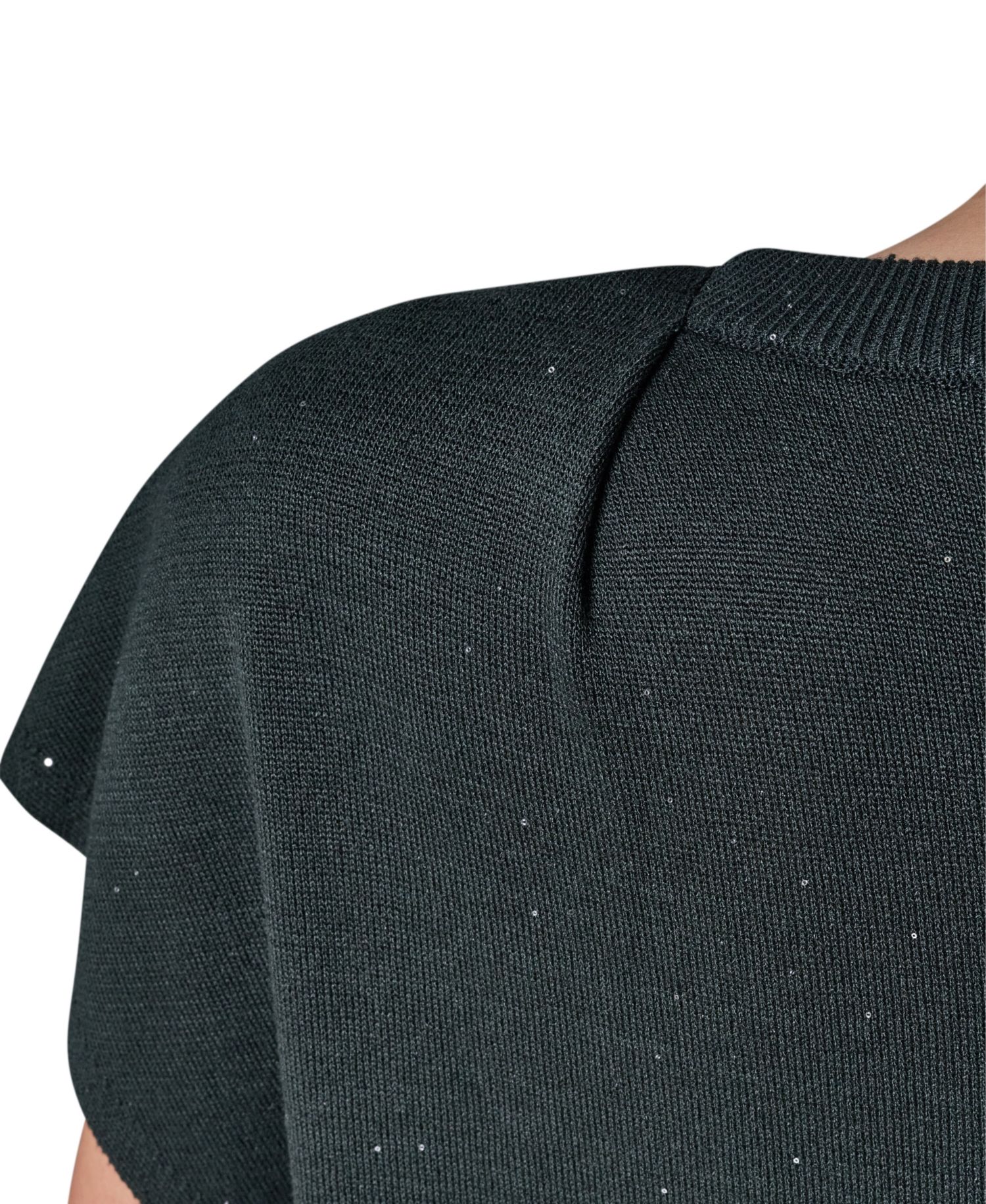 Women's Crewneck Cap-Sleeve Sweater