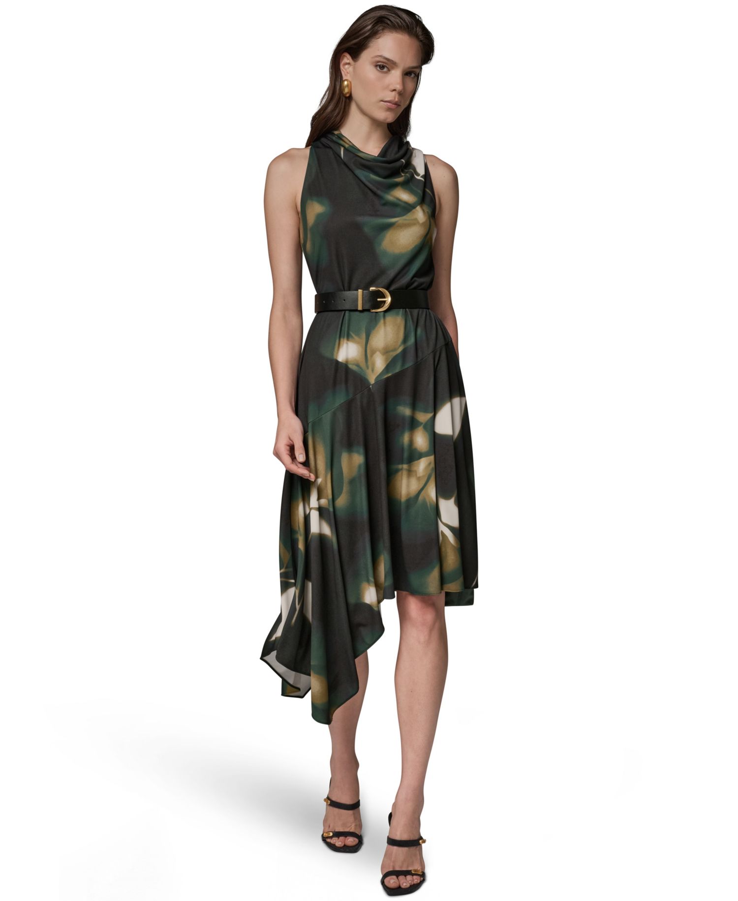 Women's Jersey Print Sleeveless Dress