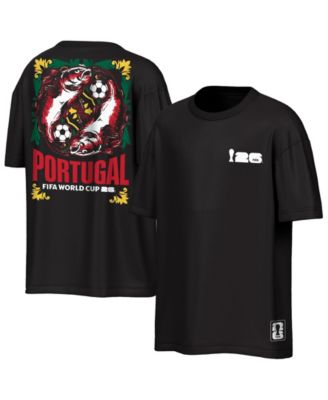 Men's Black Portugal FIFA World Cup 2026 Rally Oversized T-Shirt