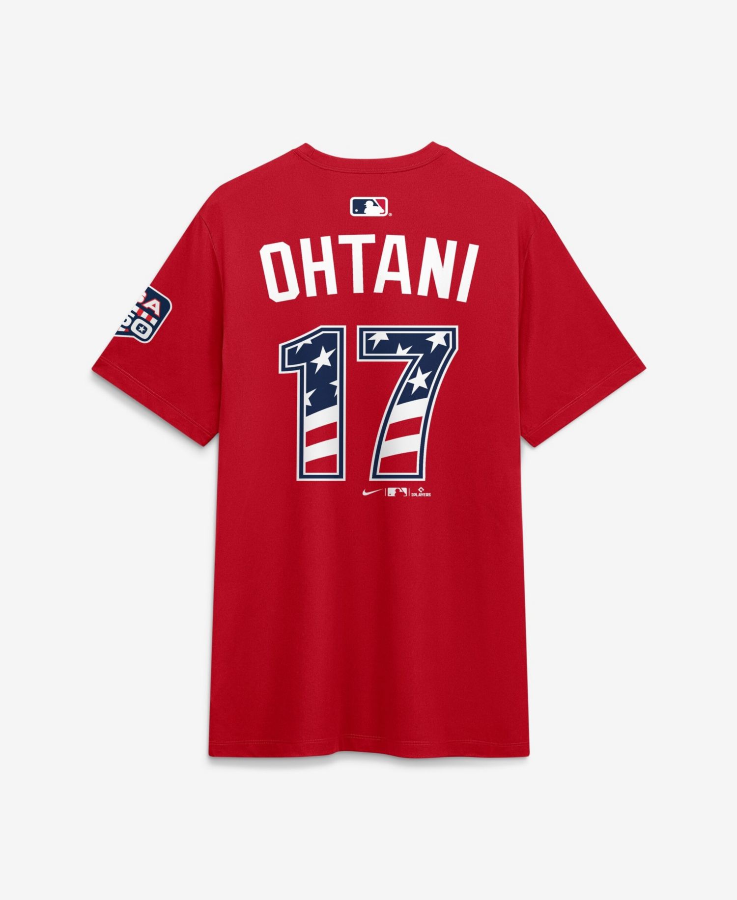 Men's 2026 All-Star Game National League Shohei Ohtani Red Name & Number T-Shirt