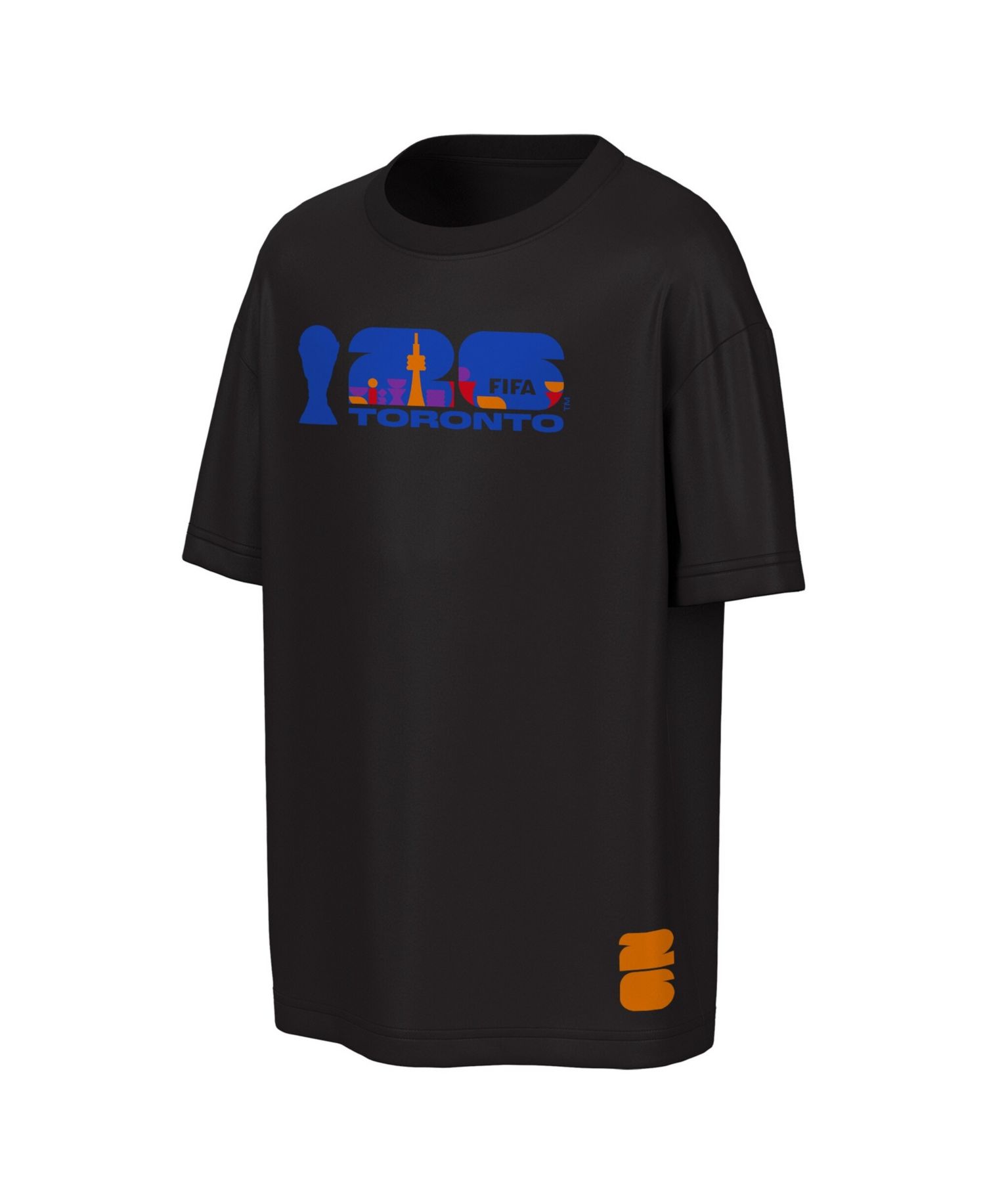 Men's Black FIFA World Cup 2026 Toronto Big City Poster T-Shirt