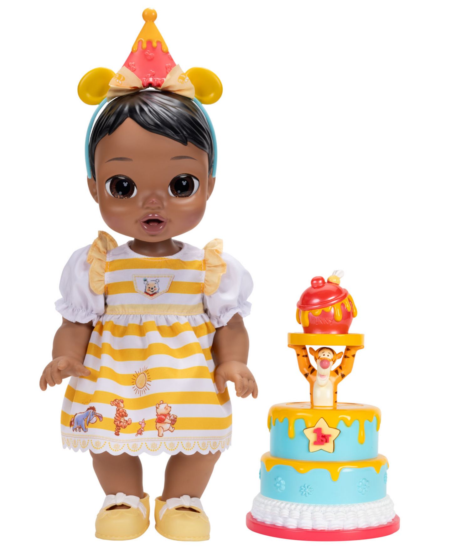 Детская кукла Disney Darlings Winnie the Pooh 13" Interactive Birthday Baby Doll — фото 2
