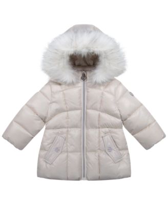 Baby Girls' Long-Sleeve Stadium Puffer Jacket