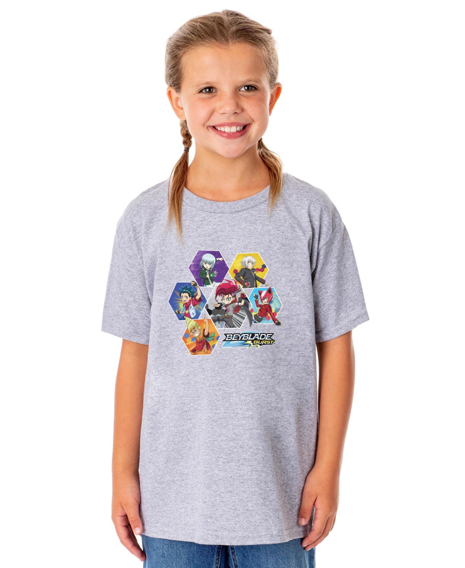 Burst TV Show Series Boys' XS - XL' Unisex Characters Crewneck T-Shirt