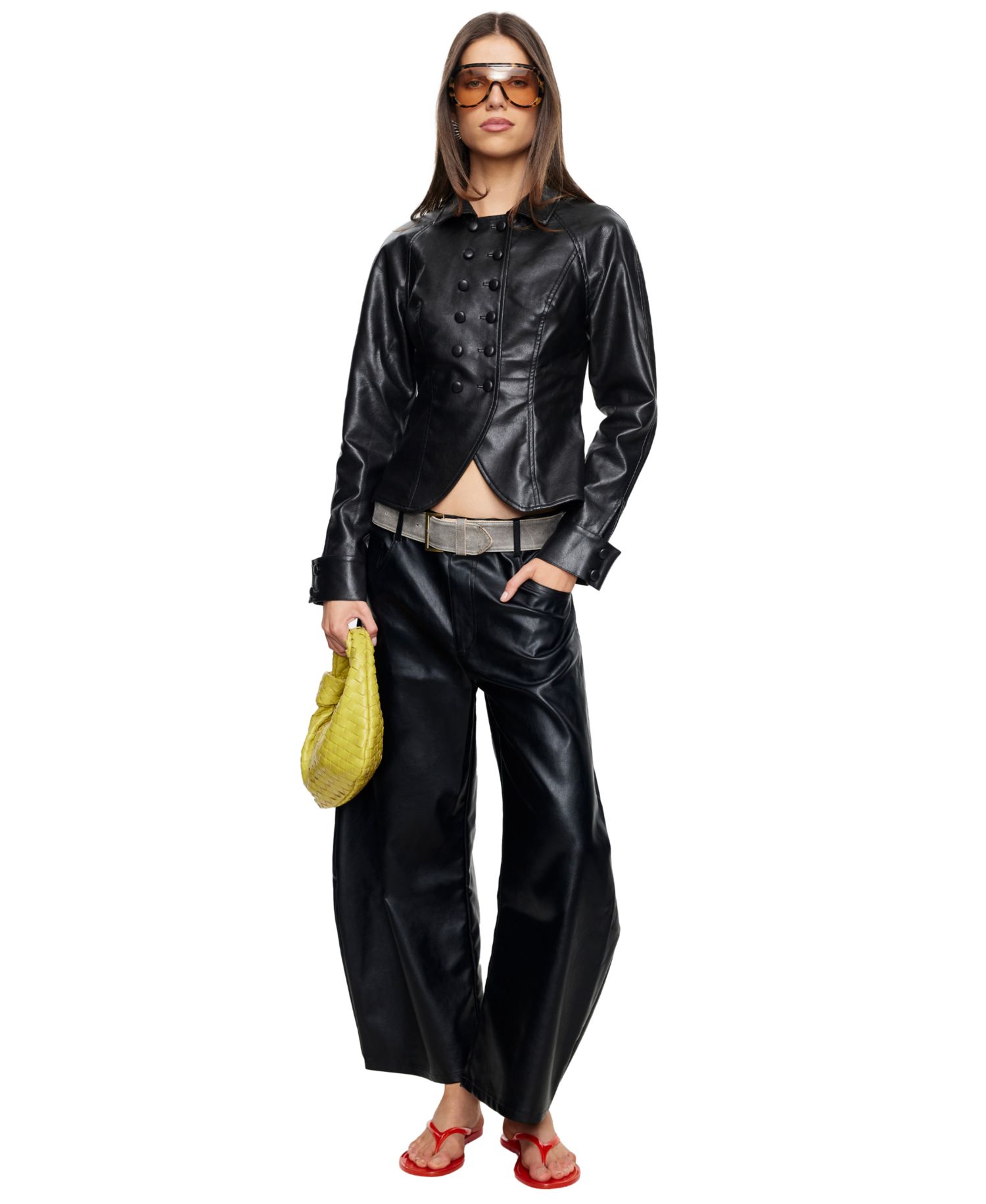 Women's Polo Collar Button-Front Form Jacket