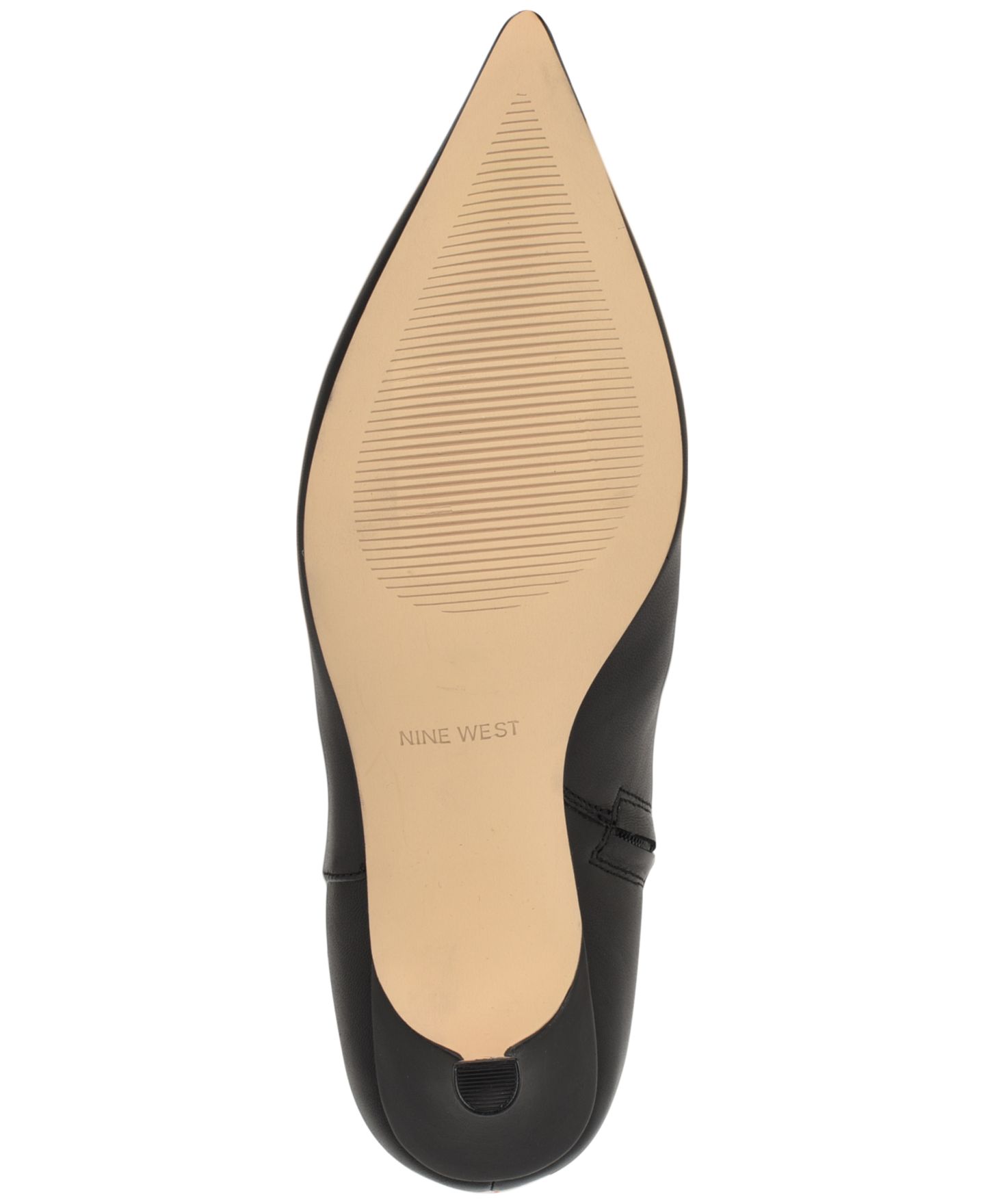 Женские ботинки Nine West Somas Tall Kitten Heel Dress Boots, Regular & Wide Calf, цвет: Чёрный кожаный — фото 5
