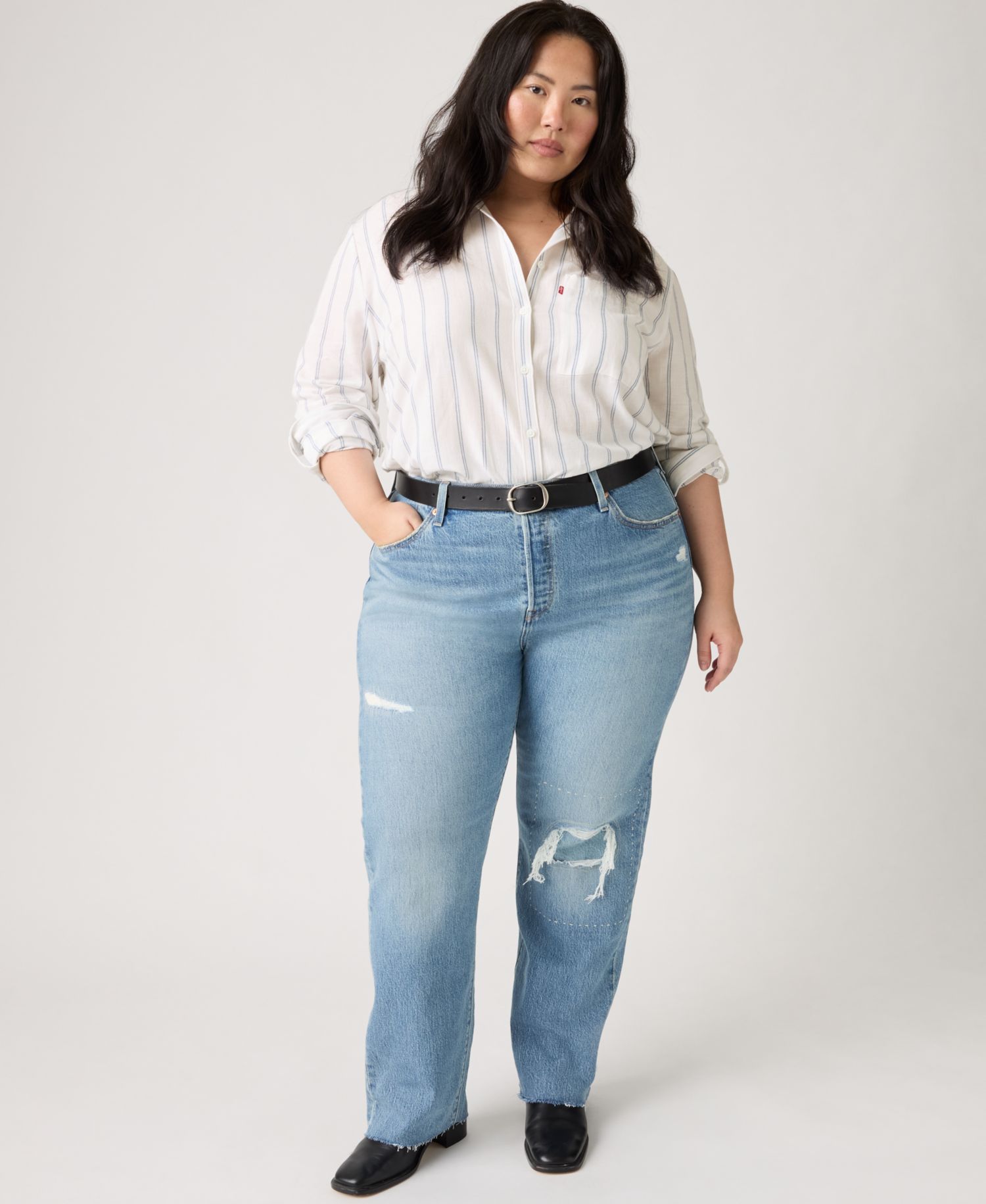 Trendy Plus Size 501 Original-Fit Straight-Leg Jeans