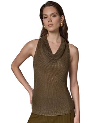 Women's Cowl Neck Sleeveless Sweater