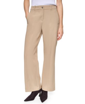 Women's Seamed Bi-Stretch Flare-Leg Pants
