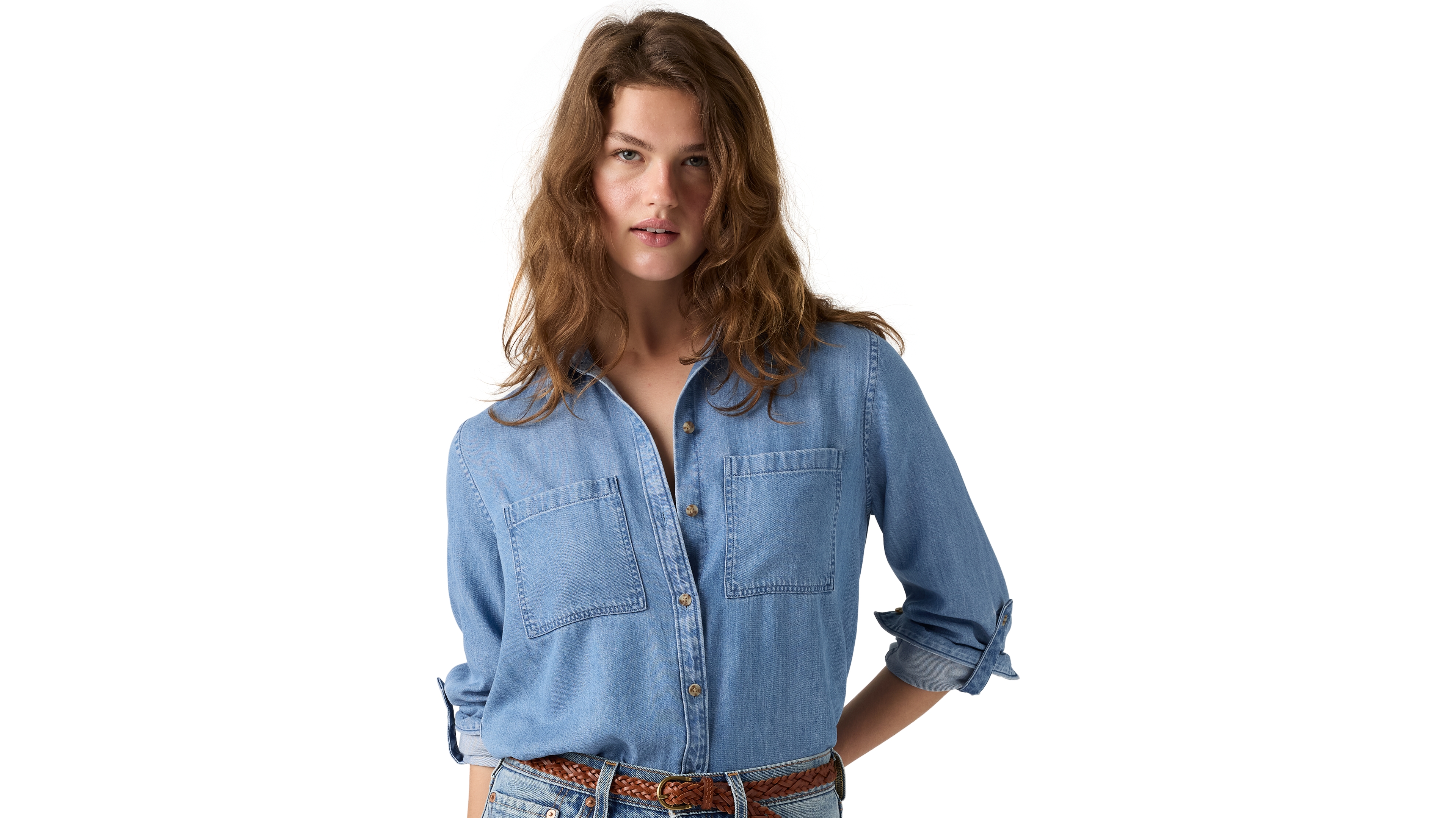 Levi's Women's Utility Long-Sleeve Denim Shirt