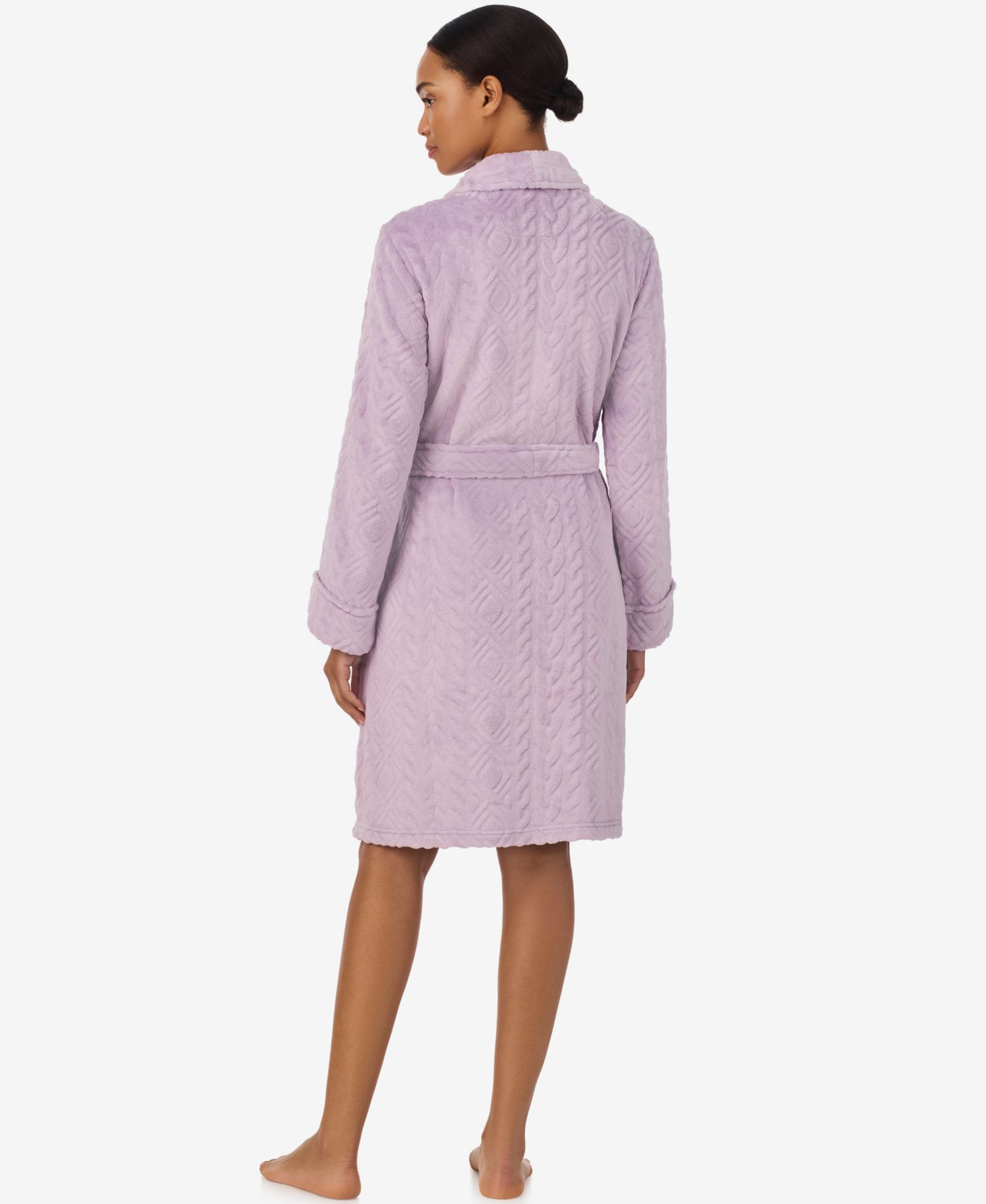 Women's Self-Tie Belt Short Robes