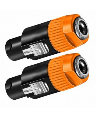 Speakon to 1/4" Twist-Lock Audio Adapter, for Speakon/1/4" Devices