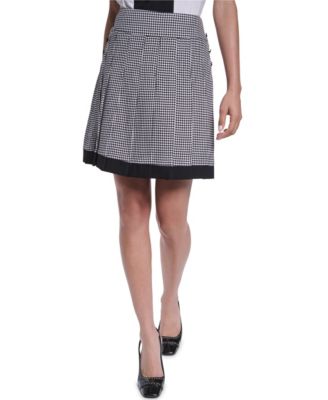 Women's Knee-Length Pleated Skirt