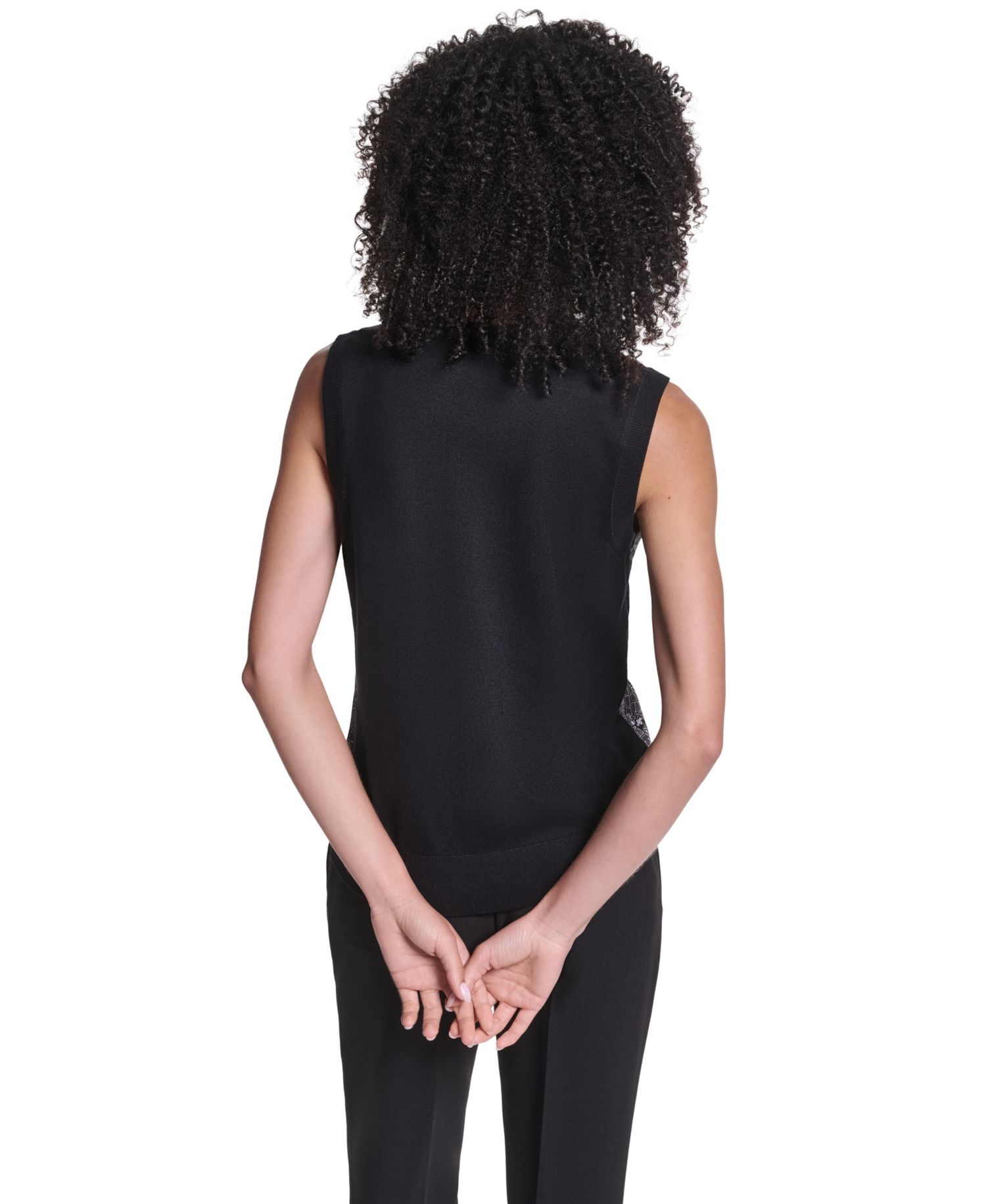 Women's Sleeveless Crewneck Sweater