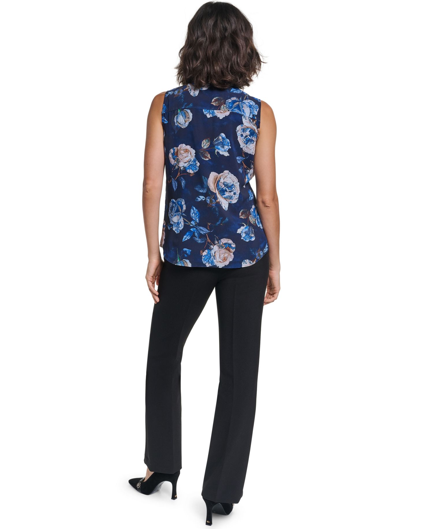 Women's Sleeveless V-Neck Blouse