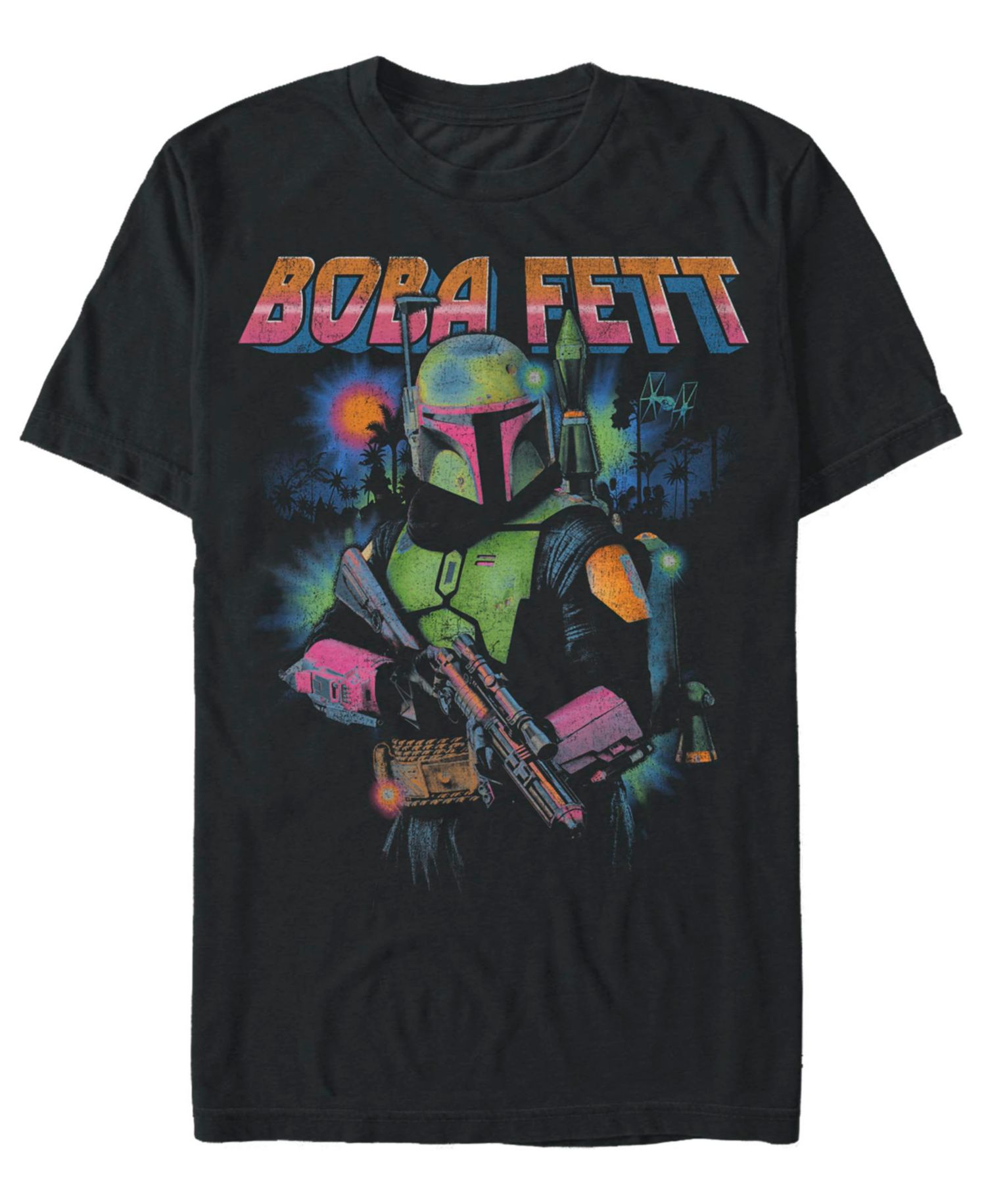 Men's Star Wars Mandalorian Bobba Glow T-Shirt