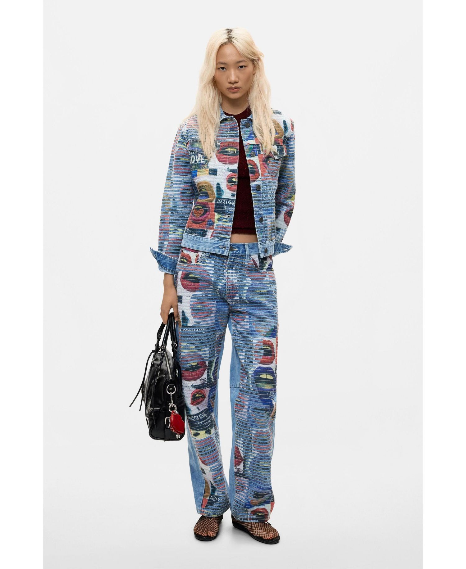 Women's Printed balloon jeans
