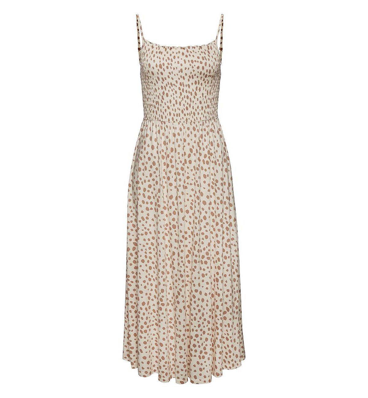 LASCANA Women's Smocked Dot Print Dress view 5 — MAYCSS fashion products