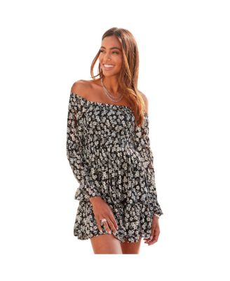 Women's Floral Off Shoulder Dress