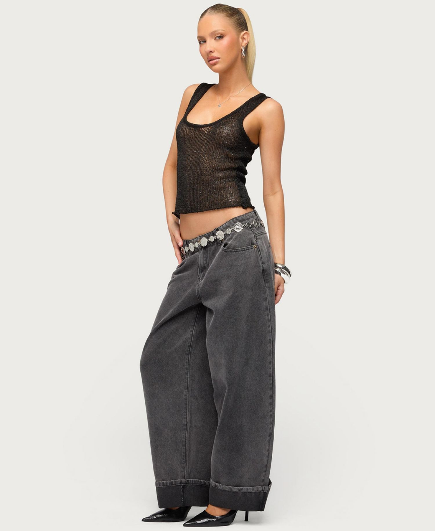 Women's Eleora Sequin Knit Tank Top