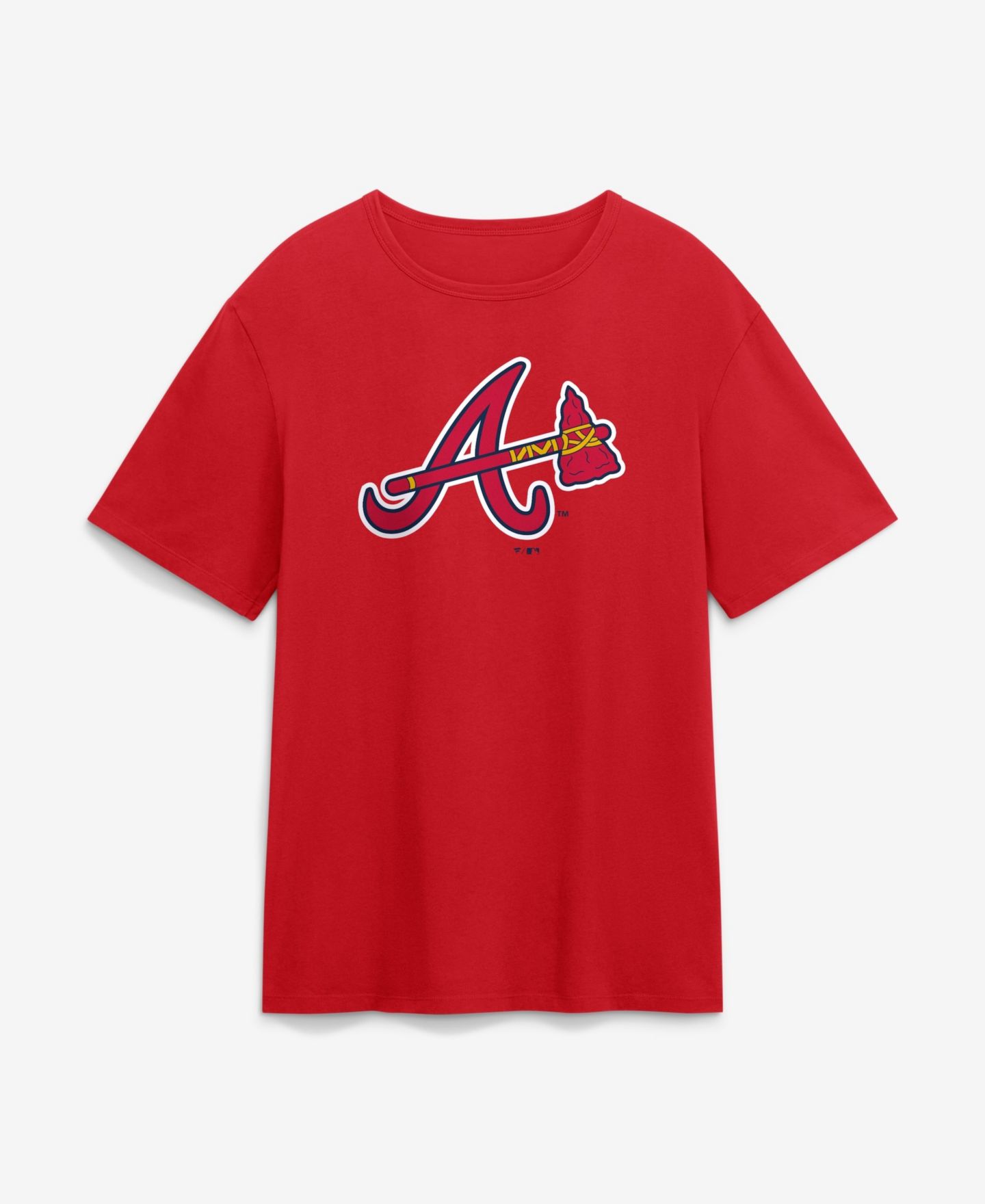 Мужская футболка Fanatics Red Atlanta Braves Alternate Logo Legacy — фото 1