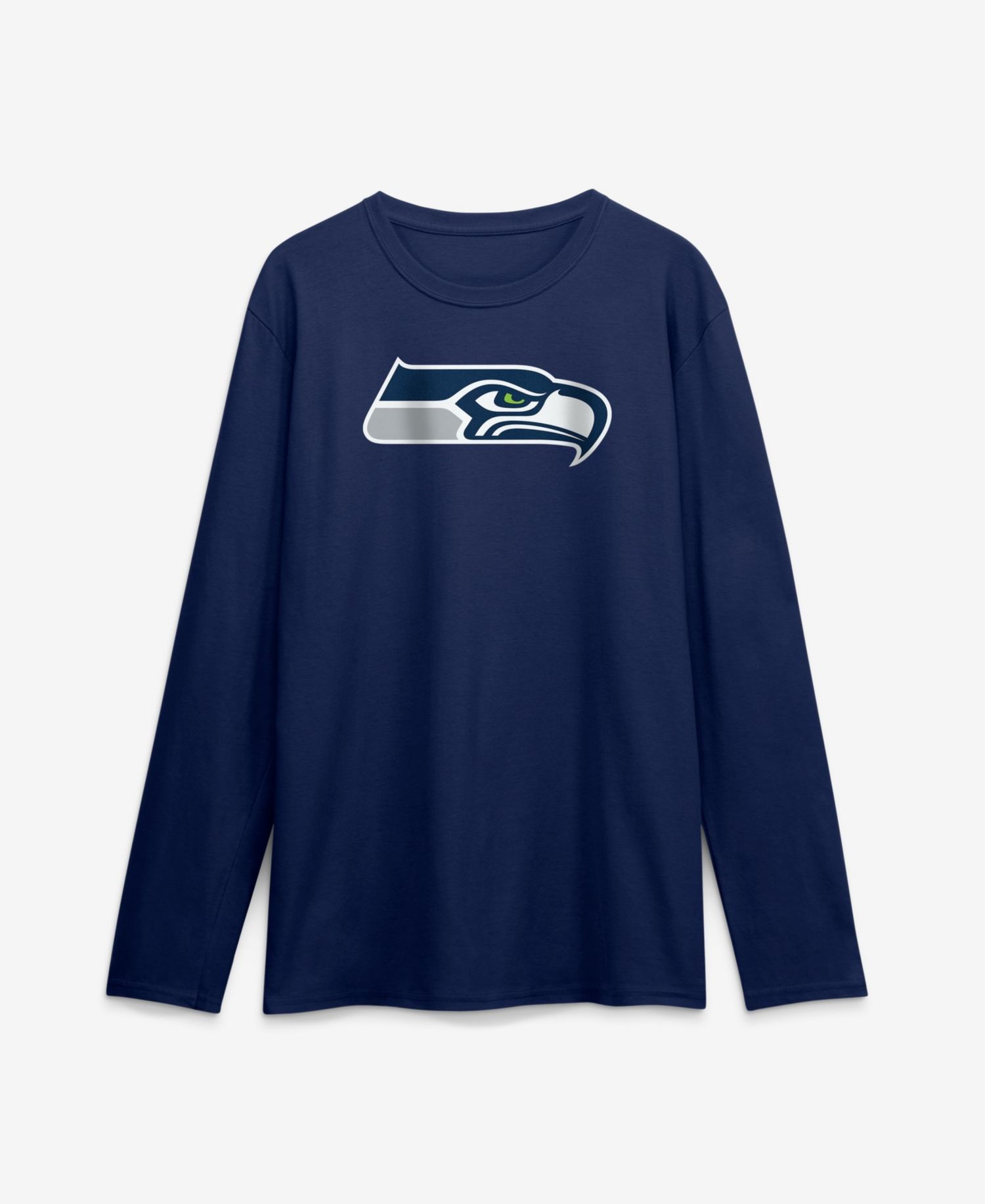 Men's College Navy Seattle Seahawks Primary Logo Long Sleeve T-Shirt