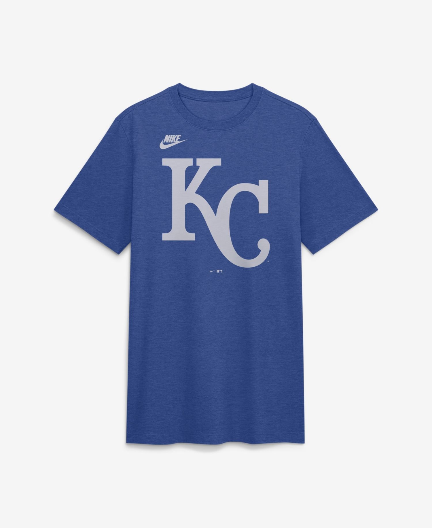 Men's Heather Royal Kansas City Royals Cooperstown Logo Tri-Blend T-Shirt