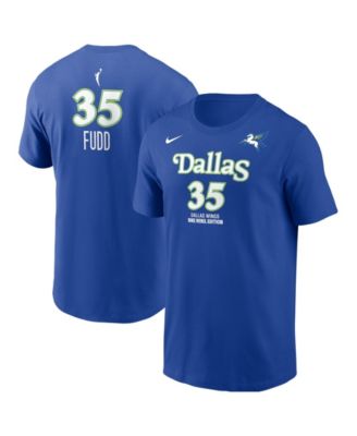 Men's Azzi Fudd Blue Dallas Wings Name & Number Rebel Edition T-Shirt