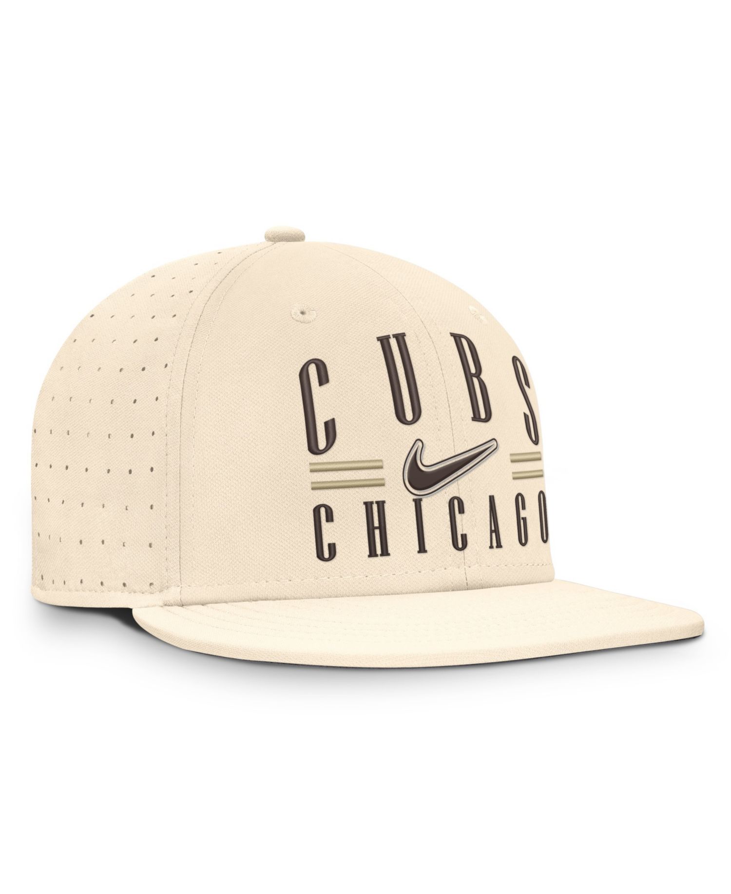 Men's Natural Chicago Cubs True Dri-FIT AeroBill Fitted Hat
