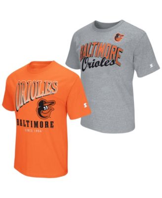 Men's Two-Pack Orange/Heather Gray Baltimore Orioles T-Shirt Set