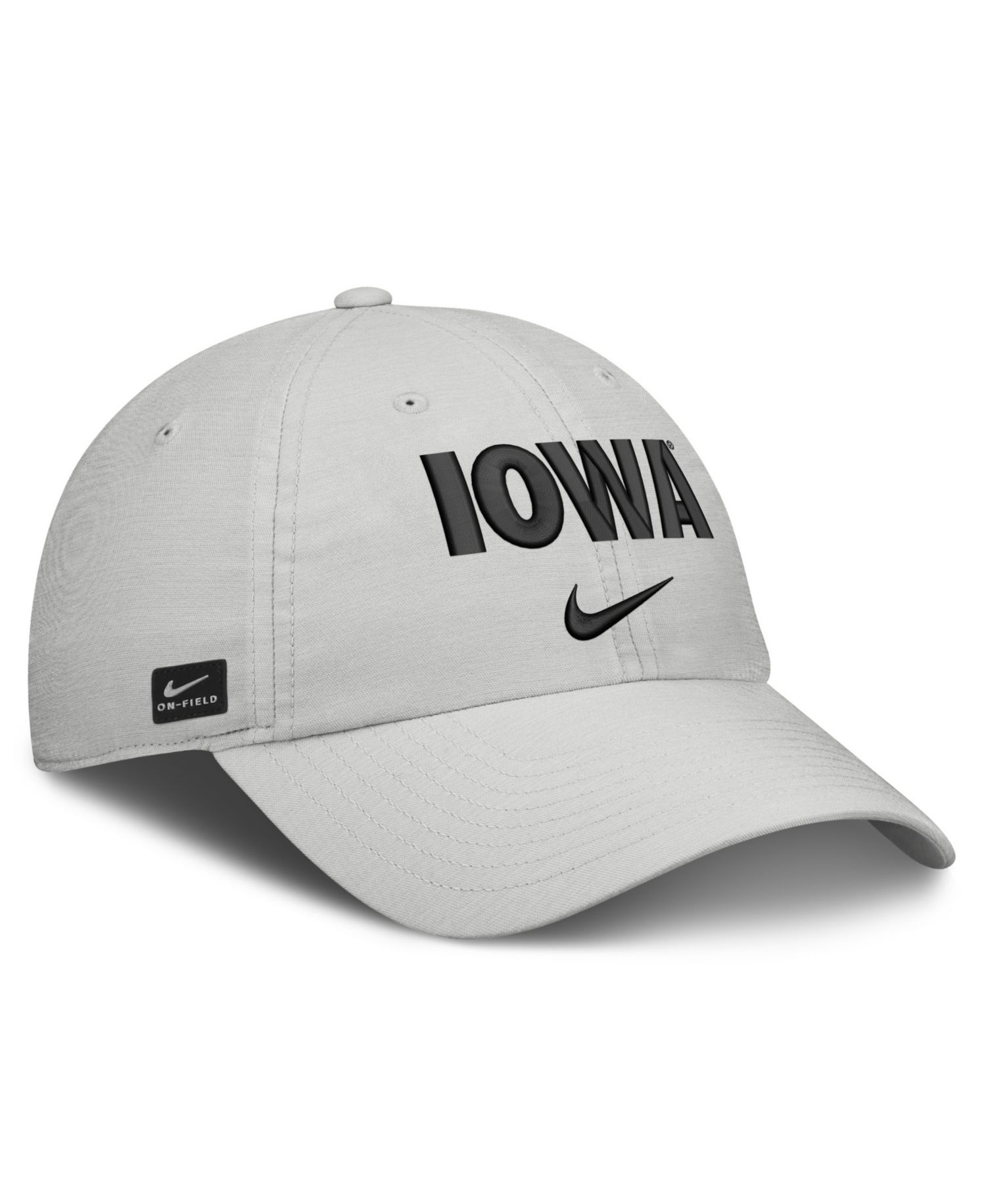 Men's and Women's Gray Iowa Hawkeyes 2026 On-Field Gameday Club Adjustable Hat